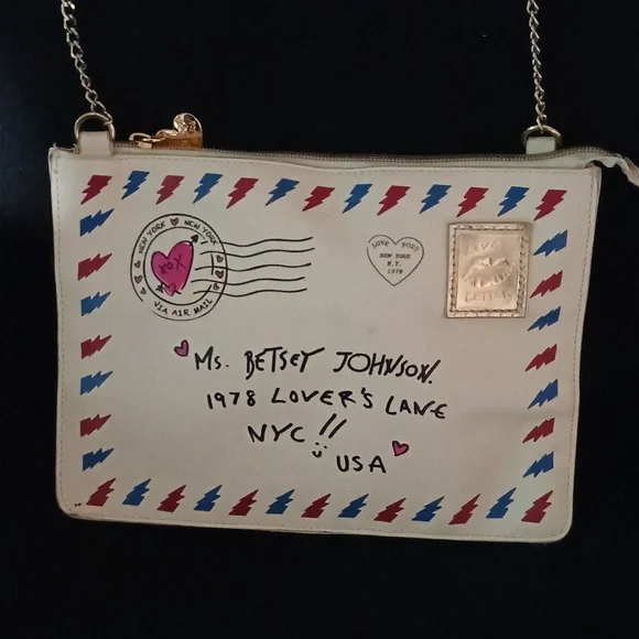 Betsy Johnson Love Letter S.W.A.K. Cross body Handbag Purse - Picture 2 of 8